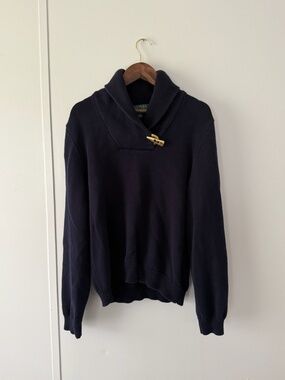 Lauren Ralph Lauren Polo Navy Blue Pullover Sweater